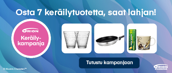 Orionin keräilykampanjabanneri